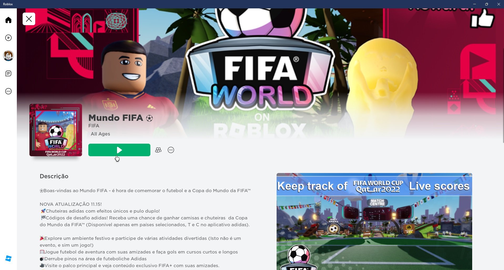 Copa do Mundo: como jogar o Mundo FIFA no Roblox