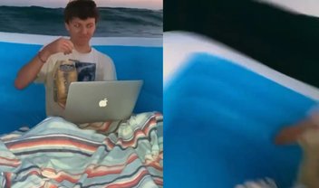 MacBook cai no mar e viraliza em date que deu errado; veja o vídeo