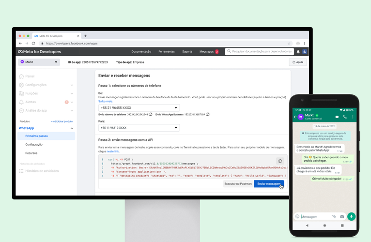 Serviço de hospedagem oferecido pela Meta em nova API do WhatsApp