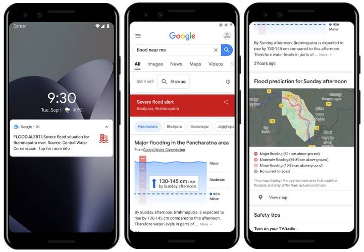 Google lança sistema de previsão de enchentes