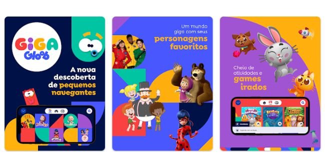 O Giga Gloob foi eleito o melhor app da Play Store no Brasil.