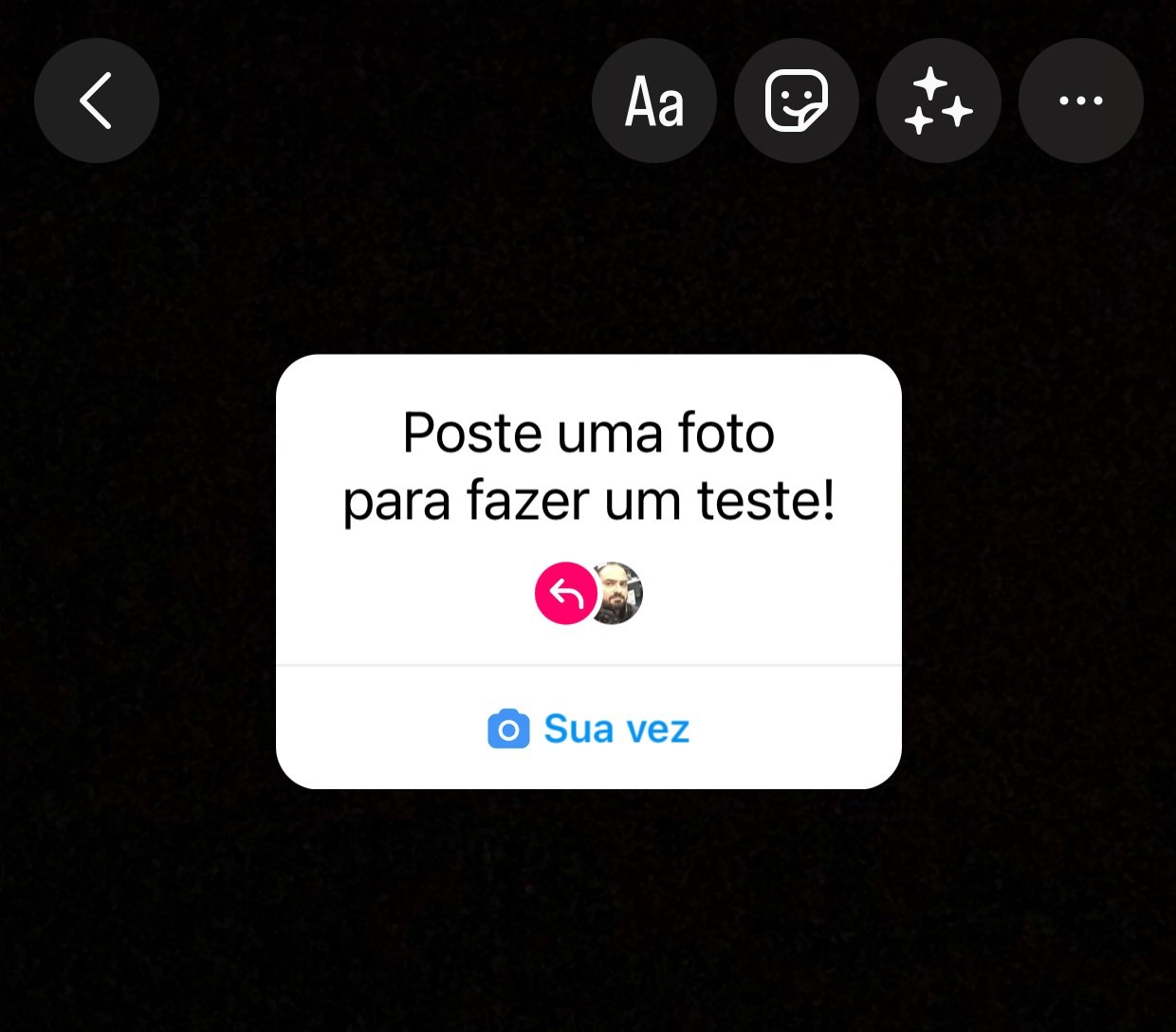 A opçao "Sua vez" é uma forma de atrair novos seguidores para seu perfil