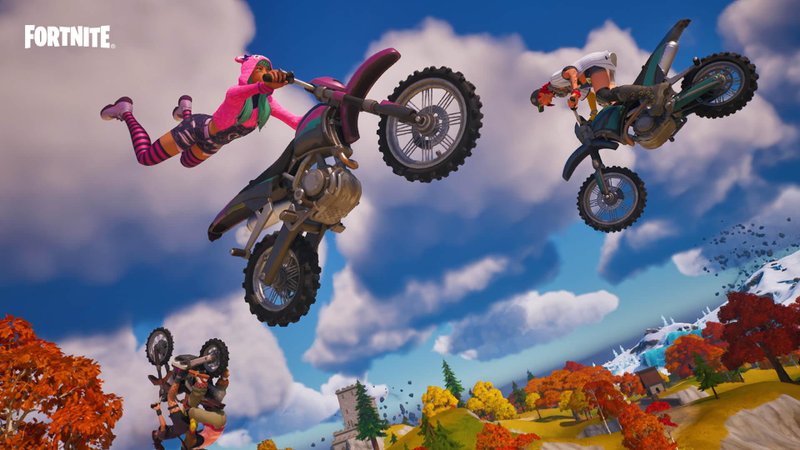 Fortnite agora tem motocas de Motocross