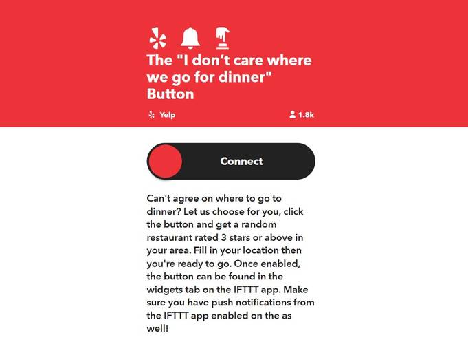 Com integrações via Yelp é possível facilitar a escolha de onde jantar, por exemplo.