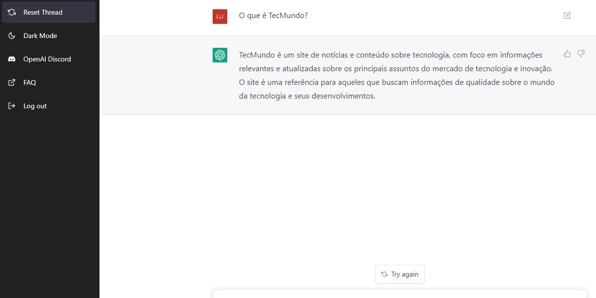 O ChatGPT também "fala" em português do Brasil; e não precisa mudar nenhuma configuração.