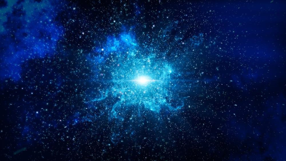 Representação artística do que pode ter sido o Big Bang