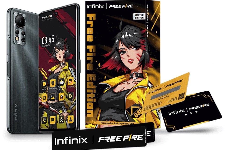 Parceria Free Fire e Infinix promove celulares e dá desconto na