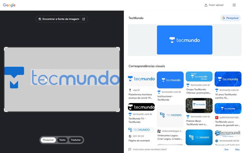 Depois de fazer o upload, o Google fará o reconhecimento do arquivo