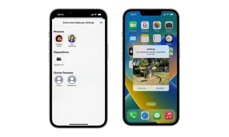 AirDrop terá uma opção mais limitada para receber conteúdos.