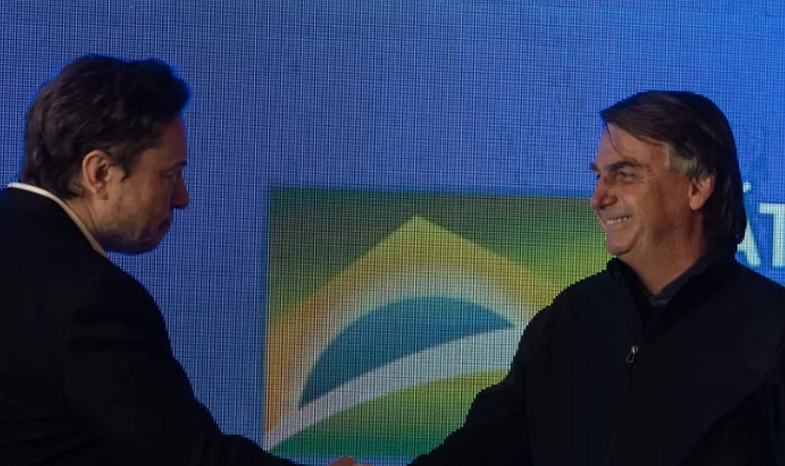 Durante o encontro, Jair Bolsonaro chamou Elon Musk de "mito da liberdade".