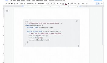 Google Docs melhora uso de blocos de código; confira