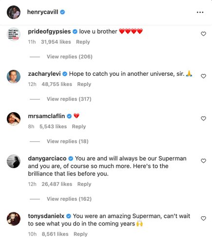 Jason Momoa e Zachary Levi comentaram o anúncio de Henry Cavill sobre sua não continuidade no DCU.