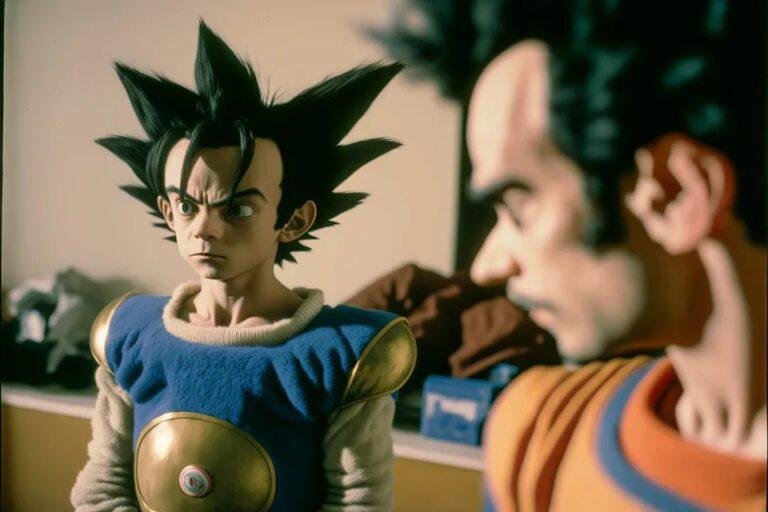 Goku e Vegeta estão diferentes...