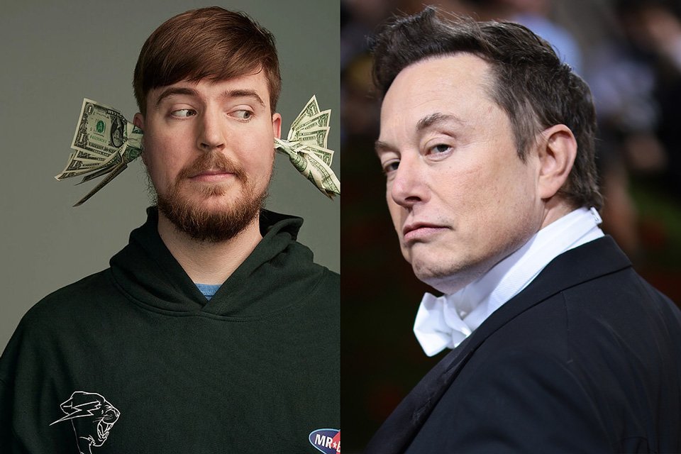 MrBeast e Elon Musk