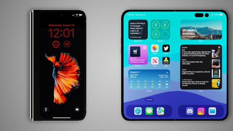 Suposto iPhone dobrável só deve ser lançado em 2025.