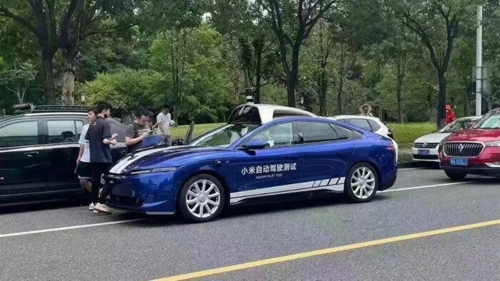 Imagens do suposto carro da Xiaomi foram publicadas na rede social chinesa Weibo.