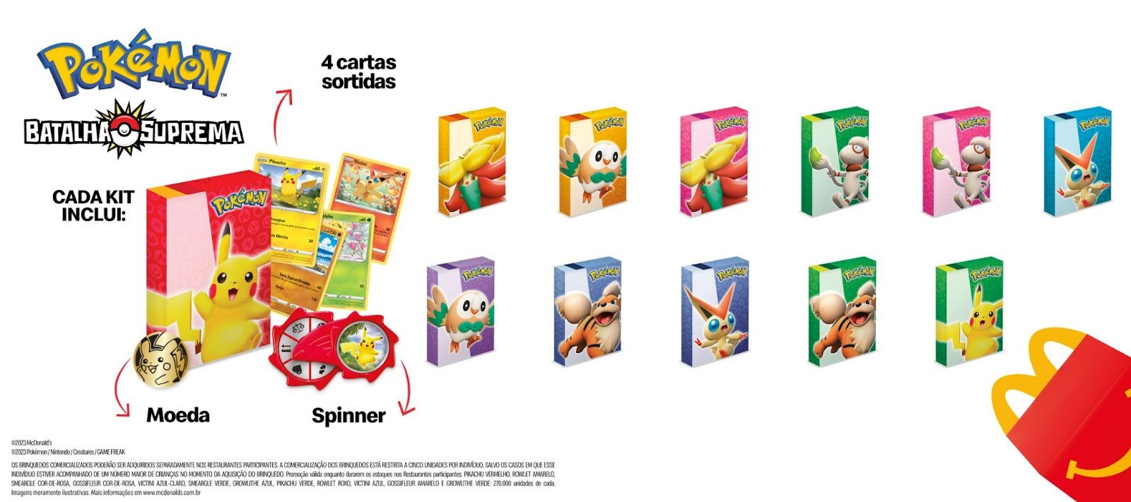 McDonald's oficialmente revela brinquedos de Pokémon do McLanche Feliz 2022  - Elite dos Quatro Traduções