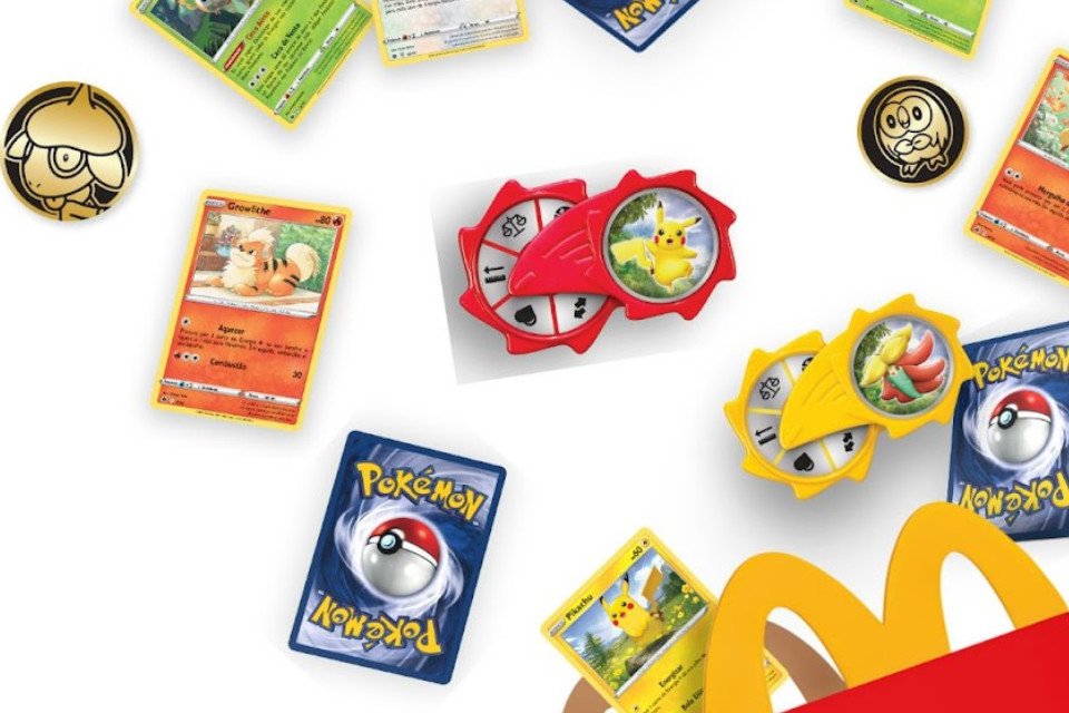 McDonald's e Pokémon fazem parceria para novas cartas no McLanche