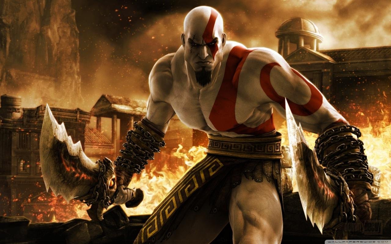 O que significa a marca vermelha no rosto do Kratos? - Quora