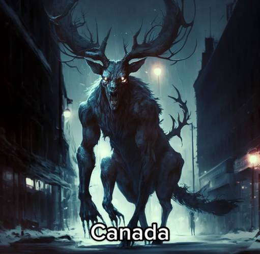 O vilão canadense é um dos animais comuns da região polar, um alce.
