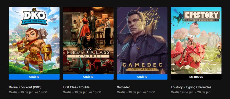 Epic Games confirma que continuará oferecendo jogos gratuitos após