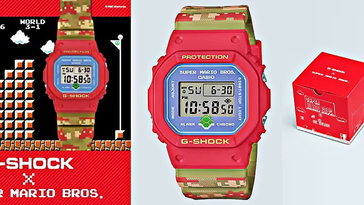 Casio lança relógio inspirado no jogo Super Mario Bros - ISTOÉ