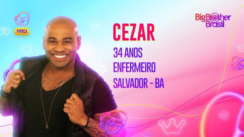 Cezar, brother do grupo Pipoca do BBB 23