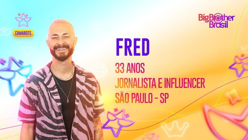 Fred, brother do grupo Camarote do BBB 23