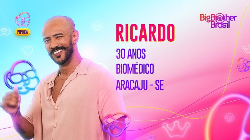 Ricardo, brother do grupo Pipoca do BBB 23