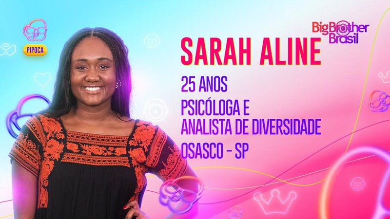 Sarah Aline, sister do grupo Pipoca do BBB 23