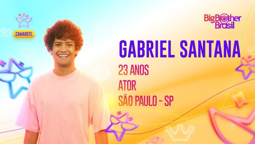 Gabriel Santana, brother do grupo Camarote do BBB 23