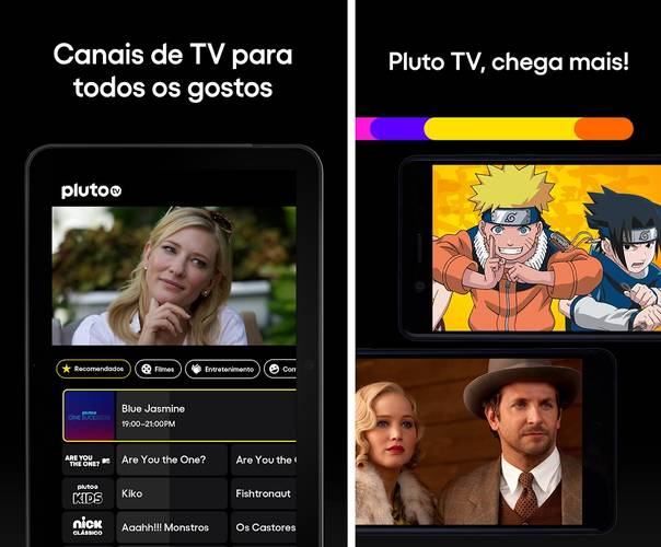 Pluto TV é um dos exemplos mais conhecidos de FAST