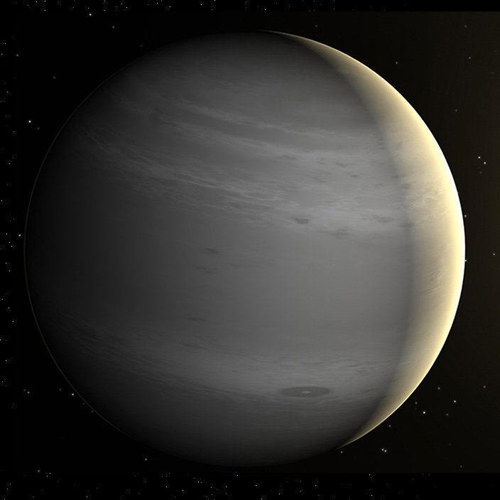 Assim como Júpiter, o exoplaneta HD 206893 c é um gigante gasoso, localizado a cerca de 130 anos-luz de distância da Terra