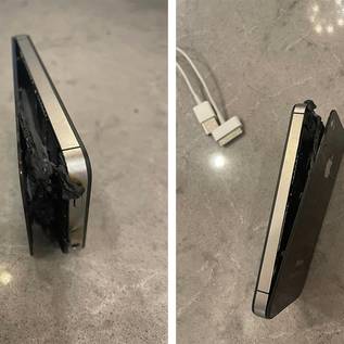 Imagem de iPhone pega fogo enquanto carregava e momento é gravado; veja