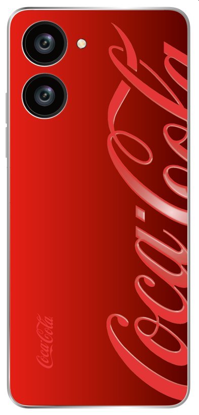 A imagem renderizada do smartphone da Coca-Cola lembra um Realme 10 Pro.