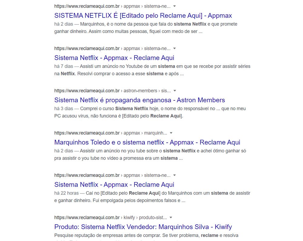 Sistema Netflix: Google permite anúncios de golpe que cresce na web