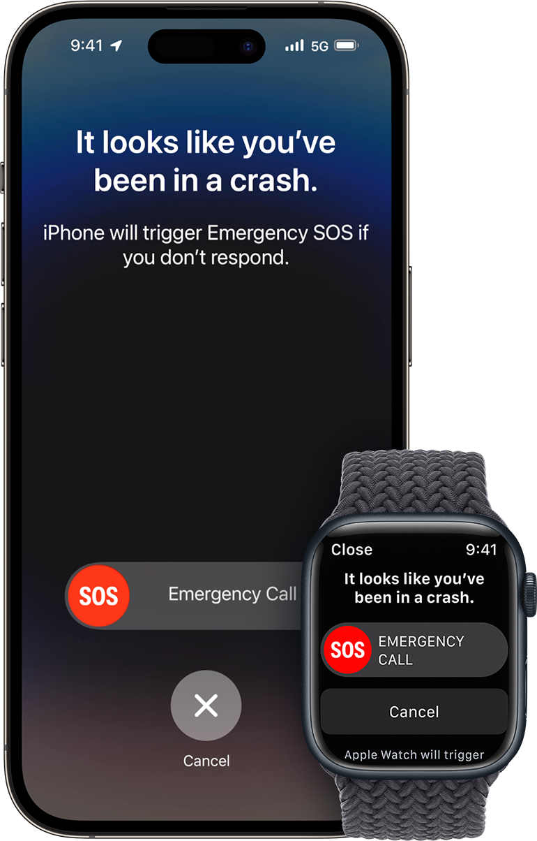 O sensor de acidentes está presente no iPhone 14 e nos Apple Watches mais recentes.