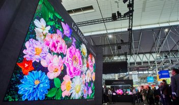 LG apresenta tela gigante de 272 polegadas com resolução 8K