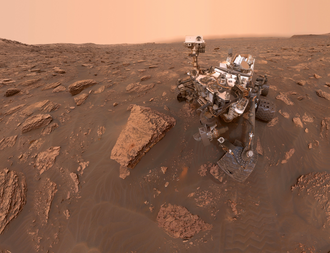Robô Curiosity da NASA, em Marte.