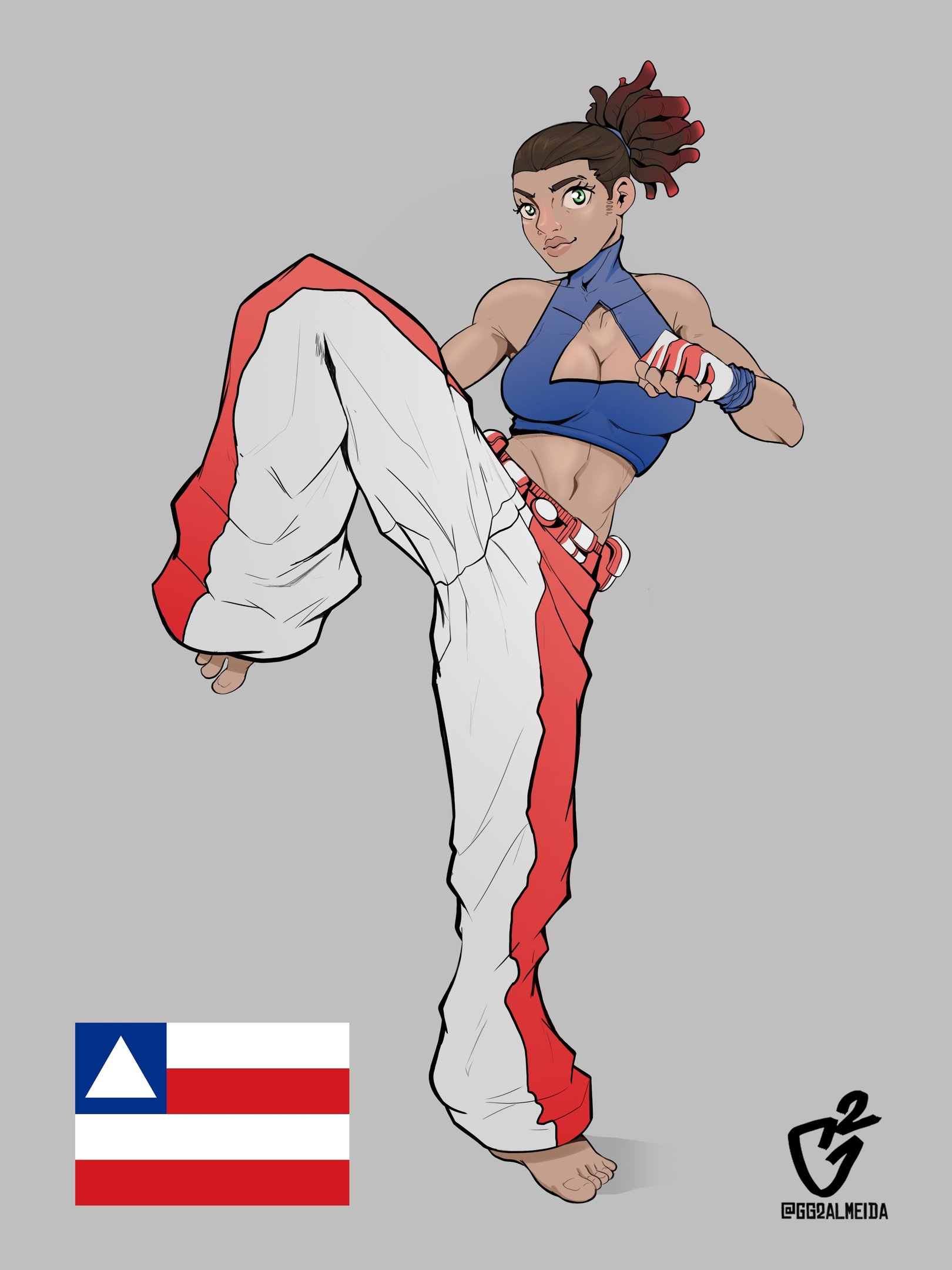 Versão personagem de jogo de luta do Estado da Bahia - Imagem: @Gg2almeida