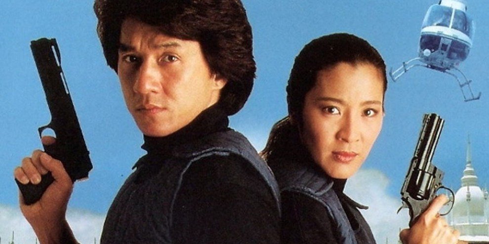 Jackie Chan e Michelle Yeoh em Supercop: A Fúria do Relâmpago. (Fonte: Miramax/Divulgação)