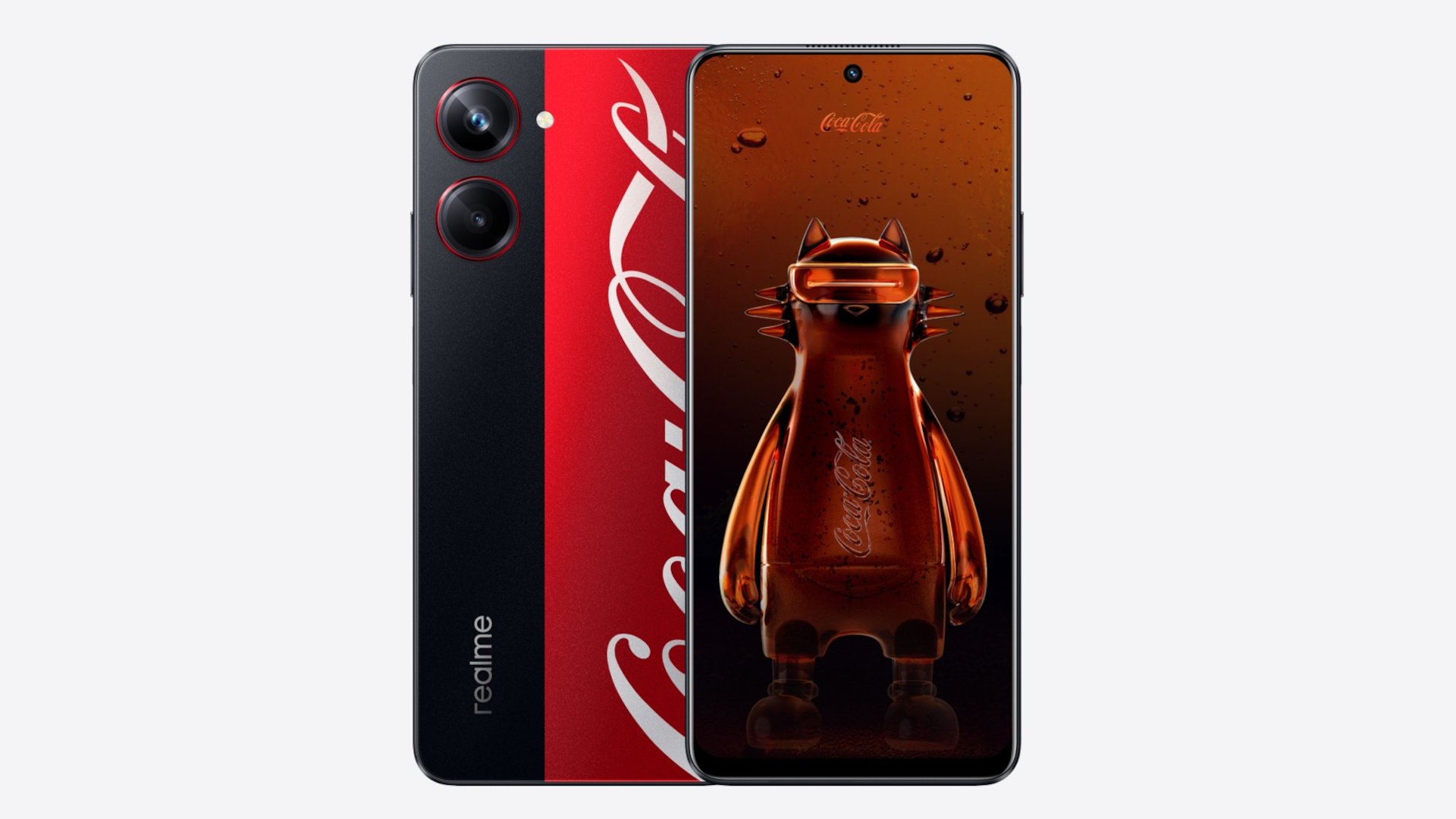 Realme 10 Pro 5G Coca-Cola traz um visual “refrescante”.