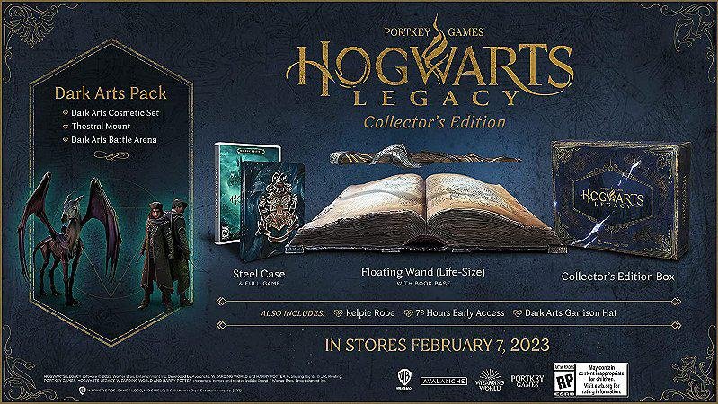 Hogwarts Legacy e outros 7 games com edição de colecionador