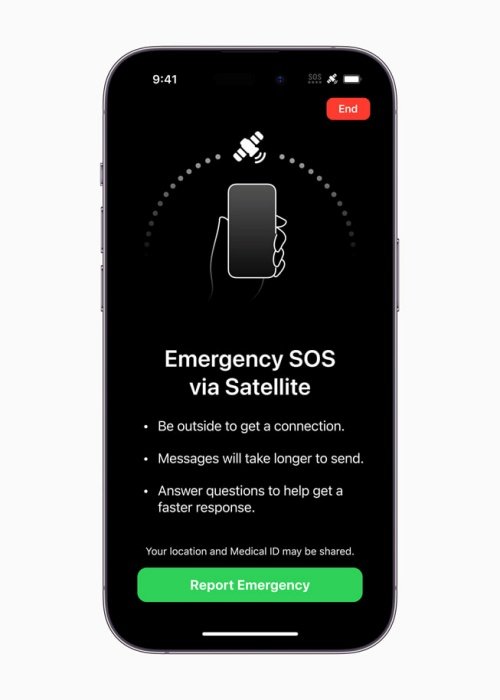 O SOS de emergência via satélite é um dos atrativos do iPhone 14.