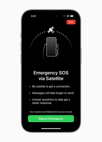 O SOS de emergência via satélite é um dos atrativos do iPhone 14.