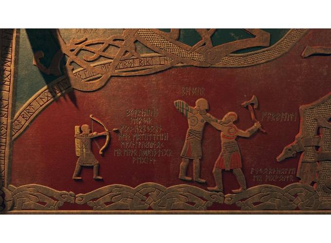 Mural de God of War Ragnarök