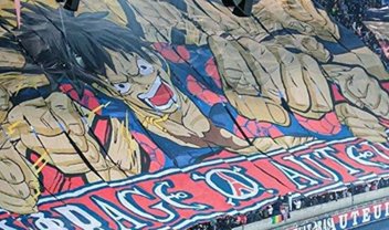 One Piece: personagem vira mascote e mosaico de torcida do PSG