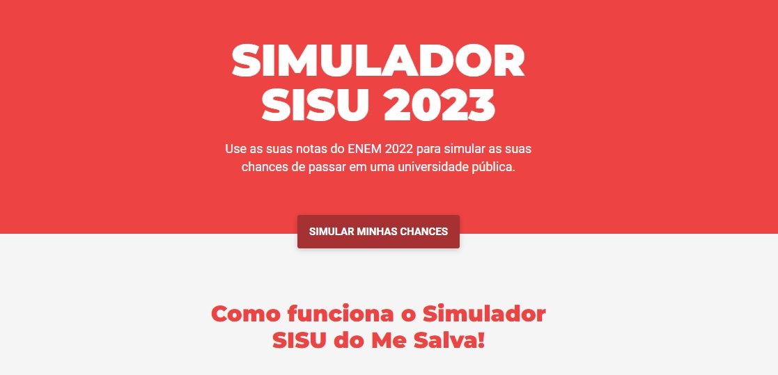 Simulador Sisu 2021 gratuito: confira quais as suas chances de entrar na  faculdade