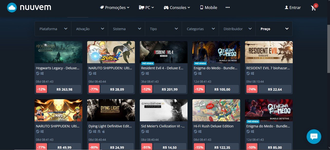 Nuuvem inicia Promoção de Anuuversário com mais de 2 mil jogos baratos e  até 95% de Desconto no PC