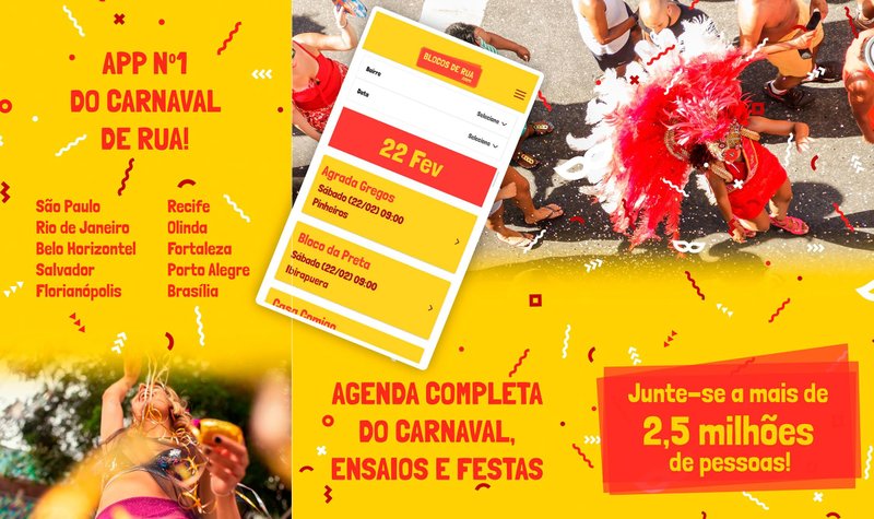 Blocos de Rua - Carnaval 2023 é um dos aplicativos mais utilizados para procurar blocos durante os dias de folia